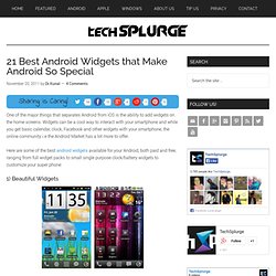 21 Best Android Widgets that Make Android So SpecialTechSplurge