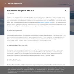 Best Antivirus for laptop in India 2020