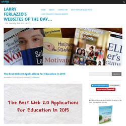The Best Web 2.0 Applications For Education In 2015