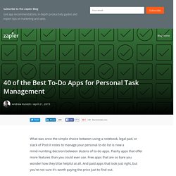 40 of the Best To-Do Apps for Personal Task Management