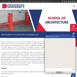 Top B.Arch College in Lucknow,UP