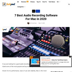 7 Best Audio Recording Software For Mac in 2020