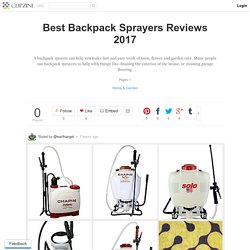 Best Backpack Sprayers Reviews 2017