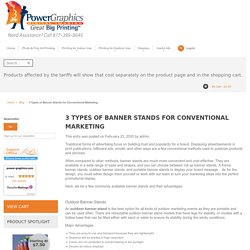 3 Types of Banner Stands for Conventional Marketing