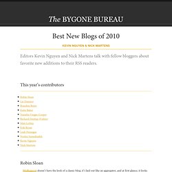 Best New Blogs of 2010