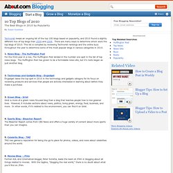 Best Blogs 2010 - Top 10 Best Blogs of 2010