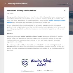 Get The Best Boarding Schools In Ireland