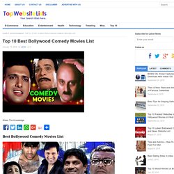 Top 10 Best Bollywood Comedy Movies List