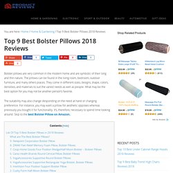 Top 9 Best Bolster Pillows 2018 Reviews