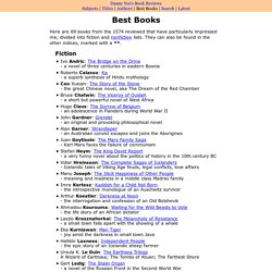 Best books: lists by Danny Yee