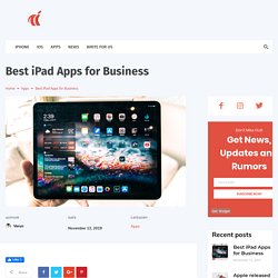 Best iPad Apps for Business - Apple Inclusion
