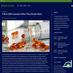 5 Best CBD Capsules Online They Really Work - Drug zone