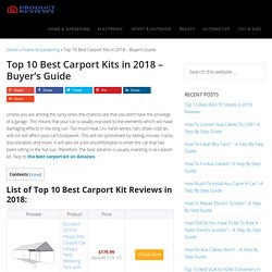 Top 10 Best Carport Kits in 2018 - Buyer's Guide (June. 2018)