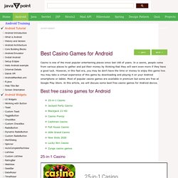 Best Casino Games for Android