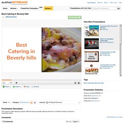 Best Catering in Beverly Hills