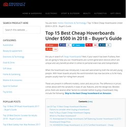 Best Cheap Hoverboards 2017