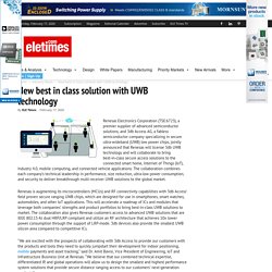 New best in class solution with UWB technology