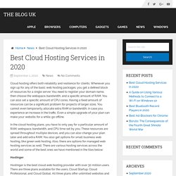Best Cloud Hosting Services in 2020