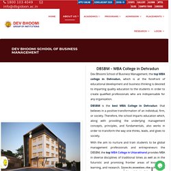 Dev Bhoomi School of Business Management