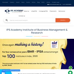 Best BBA & MBA College In Indore MP - IPS Academy