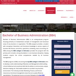 Best BBA Colleges in Dehradun
