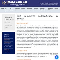 Best Commerce School in Bhopal, MP - MPU