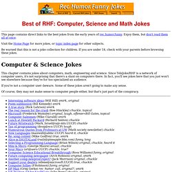 Best of RHF Computer, Science and Math Jokes