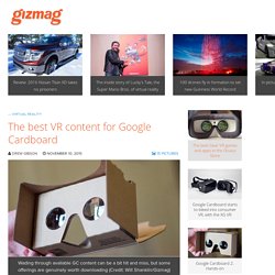 The best VR content for Google Cardboard