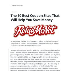 The 10 Best Coupon Sites That Will Help You Save Money