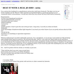 Top craigslist: BEAT IT WITH A REAL JO-BRO - m4m