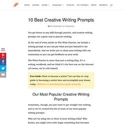 10 Best Creative Writing Prompts