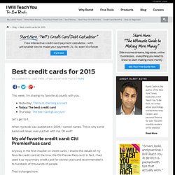 The best credit card for 2015
