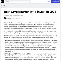 Best Cryptocurrency to invest in 2021 - DEV