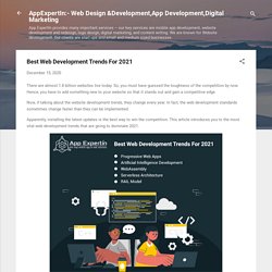 Best Web Development Trends For 2021