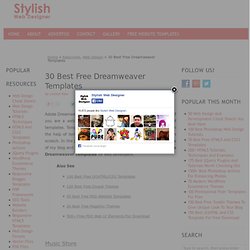 30 Best Free Dreamweaver Templates