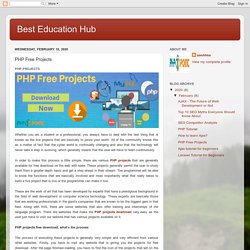 PHP Free Projects