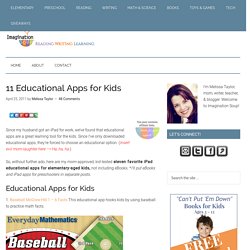 11 Best Educational Apps for Kids