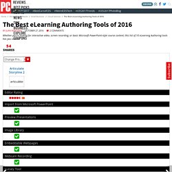 The Best eLearning Authoring Tools of 2016