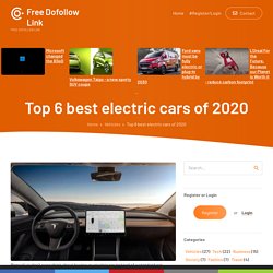 Top 6 best electric cars of 2020