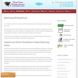 Best Essay Writing Service