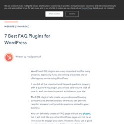 7 Best FAQ Plugins for WordPress