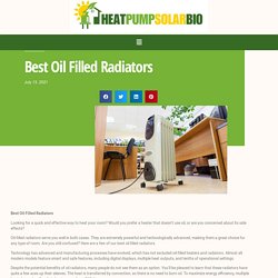 Best Oil Filled Radiators - Heat Pump Solar Bio