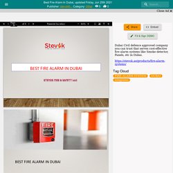 Best Fire Alarm In Dubai