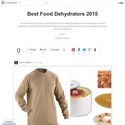 Best Food Dehydrators 2015