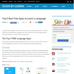 Top 5 Best Free Apps to Learn a Language