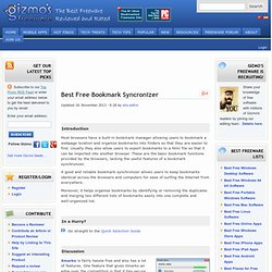 Best Free Bookmark Syncronizer