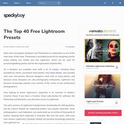The 40 Best Free Lightroom Presets for 2020