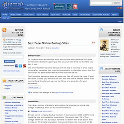 Best Free Online Backup Sites