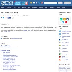 Best Free PDF Tools