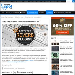 10 Best Free Reverb VST/AU Plugins